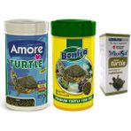 Amore Kaplumbağa Yemi Sticks ve Vitamin Seti 2X250 ml Bonisa - 2x250 ml + 30 cc