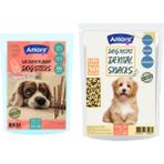 Amore Köpek Ödül Çubuğu 16-Dog-Salmon-Sticks Somonlu, Mantı Ağız Sağlığı Atıştırmalık Mini-Dental