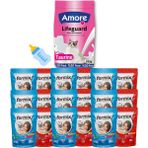 Amore Lifeguard Kitten Milk Süt Tozu 240GR, 18-Formix-Punch Islak Kedi Ödülü, Biberon - 240gr + 18-Formix