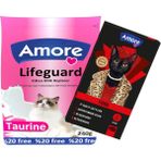 Amore Lifeguard Yavru Kedi Süt Tozu 240GR, Biberon, Fiona 5li Ciğerli Krema Atıştırmalık Kedi Ödülü - 240gr + 5x15gr