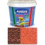 Amore Malawi Cichlid Mix Granül 3kg Kova, Sera Discus 200GR, Granured 300GR Renklendirme Balık Yemi - 3kg Kova + 500gr Sera