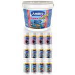 Amore Protein Garlic Malawi Ciklet 2.4Kg Pro Chips Kova Balik Yemi,Betta-Goldy Mix-Tropikal- 4X125ml