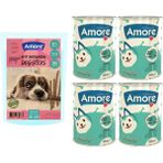 Amore Sığır Etli Sebzeli 16li Ödül Çubuğu Beef-Meat Dog Sticks, 4lü Yavru Köpek Konservesi