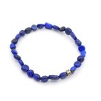 AMORF KESİM DOĞAL LAPİS LAZULİ TAŞI BİLEKLİK 1.KALİTE
