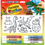 Amos Cam Boyama Seti Peelable Sticker 10.5 ml 6'lı Paket PS10B6-D3