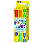 Amos CT12P 6'lı Çift Taraflı Keçeli Kalem