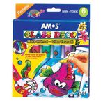 Amos GD10P6 Dekoratif Cam Boyama Seti