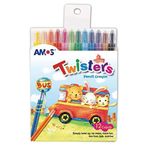 Amos RC12PST Twisters 12’li Kalem Mum Boya
