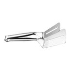 Amosfun 1 Adet Kızartma spatula klibi yemek pişirmek döndürülebilir yapışmaz Kelepçe aşçı makarna servis maşası paslanmaz çelik maşalar ızgara balık maşası mutfak maşası klipsleri et klibi