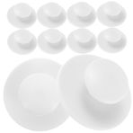 Amosfun 10 Adet Kendinden Yapışkanlı Çekmece Kolları Hazır Dolap Çekmece Mini Kolu Yardımcı Mutfak Dolabı Kapı Pencere Çekmece Yardımcı Çeker Uygun Açma Kolları Üzerinde Sopa Beyaz