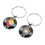 Amosfun 2 Vinil Plak Anahtarlık Parti Iyilik Çanta Asılı Süs Vinil Plak Anahtarlık Vinil Plak Kolye Çanta Asılı Dekorasyon Vinil Plak Anahtarlık Sırt Çantası Anahtarlıklar Anahtarlık