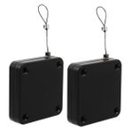 Amosfun 2pcs Otomatik Sürgülü Kapı Yakın Duvar Montajı Kapı Yakın Fırtına Sensörü Ekran Kapısı Banyo Yatak Odası Ofisi Için Demir Çekme Kablosu Ile Yakın