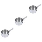 Amosfun 3 Parça Çorba Kasesi Krema Tabağı Sos Kapları Kahve Için Toz Krema Daldırma Sos Kaseleri Sos Saklama Kabı Saplı Sos Kasesi Tereyağ ısıtıcı Ölçüm Kabı Baharat Sosu Bardak Cezve
