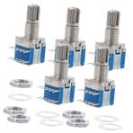 Amosfun 5 Adet Çok Hızlı Döner Anahtar Saplı Mini Kodlayıcı Mini Döner Kodlayıcı Enkoder Dijital Küçük Dijital Potansiyometre Rotary Encoder Tasarrufu Bakır
