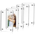 Amosfun 5 Adet Manyetik Akrilik Fotoğraf Çerçevesi Resim Çerçeveleri Fotoğraflar Için Manyetik Çerçeve Buzdolabı Mıknatısı Fotoğraf Çerçevesi Akrilik Buzdolabı Mıknatısı Fotoğraf Resim