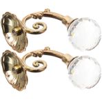 Amosfun Çift Japon Kedi Anahtarlık Çiçek Banyo Havluları Duvara Asılı Kancalar Bisiklet Kablo Klipsi Temizle Askılar Şapka Kancası Perdeleri Şeffaf Perdeler Saçak Perde Kristal Nostaljik