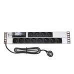 AMP CONNECT 19" 2U 12'li Fransız UPS Sigortalı Kabinet Grup Prizi (PDU)-16A