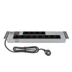AMP CONNECT 19" 2U 12'li Schuko Anahtarlı Kabinet Grup Prizi (PDU)-16A