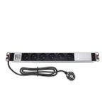 AMP CONNECT 19"1U 6'lı Fransız UPS Direkt Bağlantılı Kabinet Grup Prizi (PDU)-16A