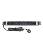 AMP CONNECT 19"1U 8'li Fransız UPS Direkt Bağlantılı Kabinet Grup Prizi (PDU)-16A