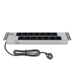 AMP CONNECT 19"2U 14'lü Fransız UPS Direkt Bağlantılı Kabinet Grup Prizi (PDU)-16A