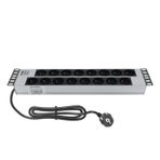 AMP CONNECT 19"2U 16'lı Fransız UPS Direkt Bağlantılı Kabinet Grup Prizi (PDU)-16A