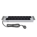 AMP CONNECT 19"2U 16'lı Schuko Direkt Bağlantılı Kabinet Grup Prizi (PDU)-16A