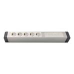 AMP CONNECT Alüminyum Profil Yatay Donatılmış Brotik 5'lİ Blok Priz + 6 CAT3 Telefon veya CAT5 – CAT6 Data Prizi