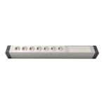 AMP CONNECT Alüminyum Profil Yatay Donatılmış Brotik 7'lİ Blok Priz + 6 CAT3 Telefon veya CAT5 – CAT6 Data Prizi