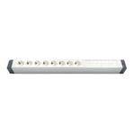 AMP CONNECT Alüminyum Profil Yatay Donatılmış Brotik 8'lİ Blok Priz + 8 CAT3 Telefon veya CAT5 – CAT6 Data Prizi