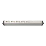 AMP CONNECT Alüminyum Profil Yatay Donatılmış Brotik 9'lİ Blok Priz + 9 CAT3 Telefon veya CAT5 – CAT6 Data Prizi