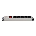 AMP CONNECT Beşli UPS Klemensli Anahtarlı Alüminyum Grup Priz