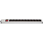 AMP Onbirli Ups Klemensli Anahtarlı Grup Priz - Gri - ONBİRLİ UPS KLEMENSLİ ANAHTARLI GRUP PRİZ
