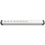 Amp Yatay Donatılmış Alüminyum Brotik 8'li Blok Priz + 8 Cat3 Telefon Veya Cat5 Cat21 Data Prizi