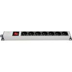 AMP Yedili Ups Klemensli Anahtarlı Grup Priz - Gri - YEDİLİ UPS KLEMENSLİ ANAHTARLI GRUP PRİZ