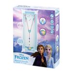 Amplify Disney Frozen Karlar Ülkesi Ayaklı Çift Mikrofon Seti Karaokeli Işıklı Lisanslı 2 mikrofonlu DY-7541-FR