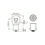 AMPUL 12V P21W BA15S - BOS-1987302201