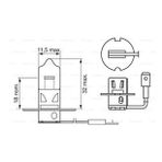AMPUL H3 12V 55W PURELIGHT PK22S BOSCH 1987302031