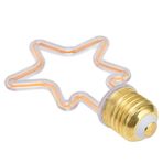 Ampul, LED AÇIK PUSLUM E27 İPLİK SOKET STAR HATI ŞEKİL RETRO EV DEKORATION Tatil Aydınlatma Dekoru