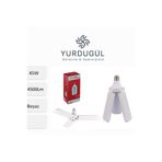 ampuled Volemi Pervane LED Ampül 3 Kanatlı 220V 45W 4500 Lümen Beyaz E27 Duy
