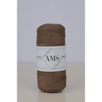 AMS 4mm-200gr Makrome İpi Polyester Makrome ipi Supla İpi ve Çanta İpi Koyu Kahverengi