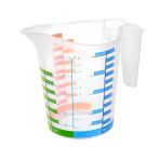 Ams Net® 500 Ml Renkli Dereceli Sert Plastik Mutfak Ölçü Kabı