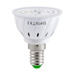 Amsaa İç Mekan Bitkileri için LED Grow Ampul Kırmızı ve Mavi Spektrum LED Bitki Ampulleri E14 Fideler için Büyüyen Lamba Topraksız Etli Çiçekler Sebze Serası (220V)