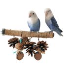 AMSGANK Kuşlar için doğal tünek, kuş kafesleri için tünek, kuş oyuncağı, kuş törpüleme pençeleri, tırmanış, ayakta duran kuş kafesi, muhabbet kuşu, muhabbet kuşu, kanarya için aksesuar, 20 cm