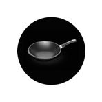 AMT Gastroguss Siyah 32 CM Wok Tava