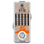 Amuzik Gitar Ekolayzır Pedal 5 Bant Parametrik EQ Gitar Etkili Pedal Frekans Kompenzatörü ± 18 dB Mini Boyut Gerçek Bypass için