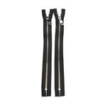 Amykite 2 adet 25 cm metal fermuar, yedek fermuar, 5 mm bölünmez fermuar, yüksek kaliteli fermuar, kot, çizme, cüzdan, deri ürünler ve daha fazlası için (gümüş)