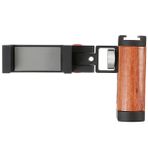 Amykite Katlanabilir akıllı telefon kavrama tutucu, bilek kayışlı, 1/4 inç standart vidalı selfie çubuğu ile uyumlu, tripod ve soğuk ayakkabı girişi için dolgu ışığı ve mikrofon için, tüm akıllı