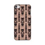 AMZER Slim Fit El İşi Tasarımcı Baskılı Çıtçıtlı Sert Kılıf Arka Kapak Ekran Temizleme Kiti ile iPod Touch 6. Nesil için Kılıf - Siyah ve Bej HD Renk, Ultra Hafif Arka Kılıf