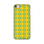 AMZER Slim Fit El Yapımı Tasarımcı Baskılı Geçmeli Sert Kabuk Kılıf Arka Kapak Ekran Temizleme Kiti ile iPod Touch 6. Nesil için Cilt - Hanukkah Desen 1 HD Renk, Ultra Hafif Arka Kılıf